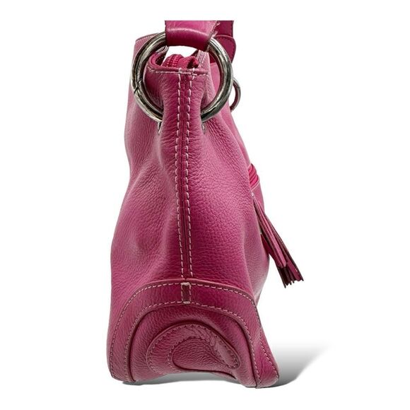 Vera Pelle Made in Italy Leather Shoulder Tote Bucket Bag Purse - Picture 3 of 16